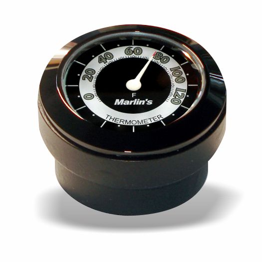 Marlin's FSBC3 Billet Steering Stem Top Washer Cover Mount for 2014 to current Dynas®  and Softails® Motorcycle Clock or Thermometer