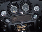 Marlin's FLH Glide Bike Fairing Insert with Clock or Thermometer For Harley Davidson Electra Glide, Road Glide and Tri Glide