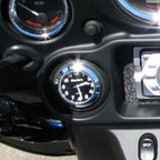 Marlin's FLH Glide Bike Fairing Insert with Clock or Thermometer For Harley Davidson Electra Glide, Road Glide and Tri Glide