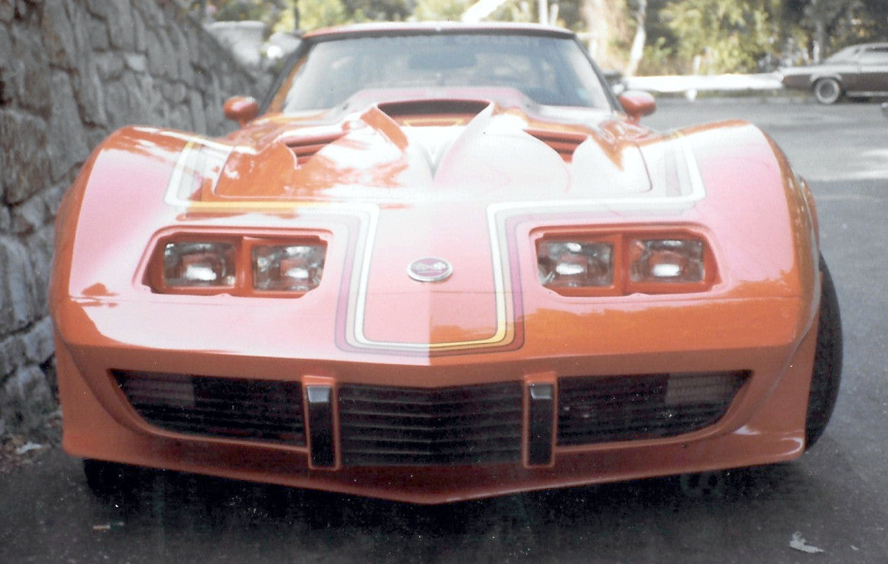 Corvette front grill license plate filler fits C3 Vette 1975 to 1979 All Models Grillmate