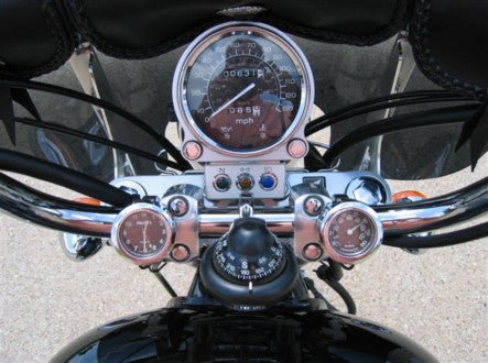 Marlin's Adjustable Ring Style Motorcycle Handlebar Sport Compass