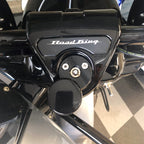 Marlin's Chrome or Black Swivel Fork Lock Key Cover for Harley Davidson Road King FLHR Motorcycle