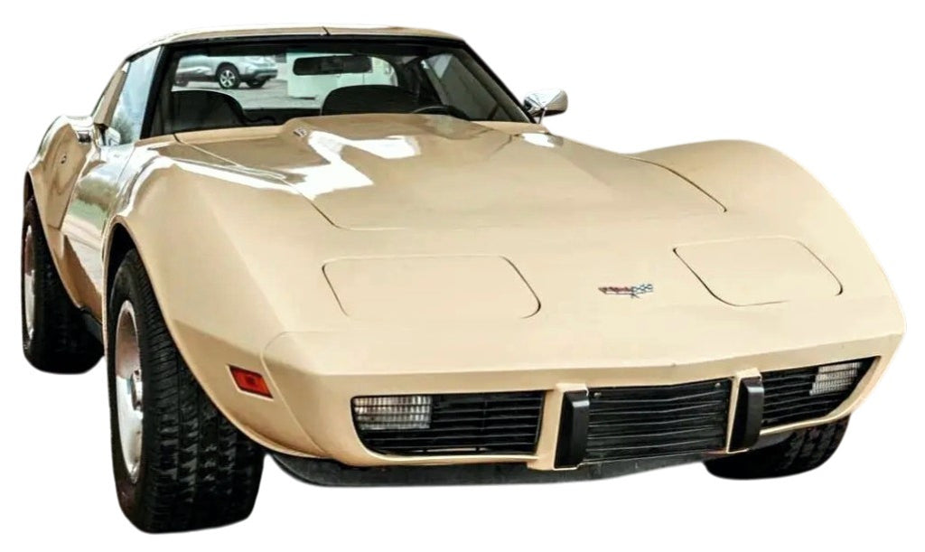 Corvette front grill license plate filler fits C3 Vette 1975 to 1979 All Models Grillmate