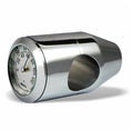Marlin's Chrome Motorcycle Thermometer Bullet Billet Style Handlebar Mount with Brushed Aluminum (Fahrenheit Scale) Face