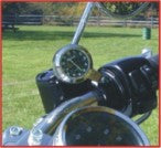 Marlin's Quest Compass in BLACK Perch Clamp - Brake/Clutch - Windshield  Mount - Satellite Driven