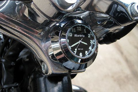 Marlin's FSBC2 Large Billet Fork Stem Mount Fits 1980 - 2012 Softails® (Does Not Fit Springers®), and Dynas®,  Wide Glides®, FXDWG® most VRSC™ Motorcycle Clock or Thermometer