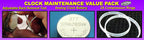Clock Maintenance Value Pack - Includes Analog clock battery (#377), Clock back removal tool and two compression rings