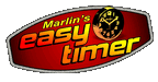 Marlin's Motorcycle Clock White Face EasyTimer Clock for Flat Panel Adhesive Mounting