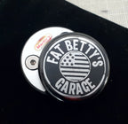 Marlin's Gloss Black Swivel Fork Lock Key Cover with Custom Laser Engraving for Harley Davidson Road King FLHR Motorcycle