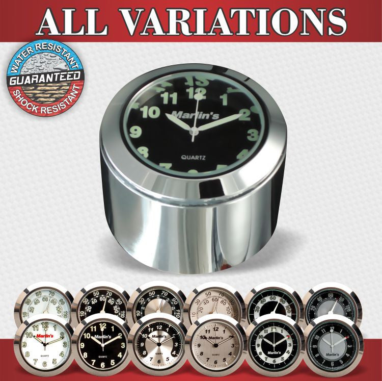 Marlin's FSBC1 Billet Fork Stem Nut Cover Mount For Pre 2010 Sportsters® - Pre ‘06 Dynas®  - Metrics and Springers Motorcycle Clock or Thermometer