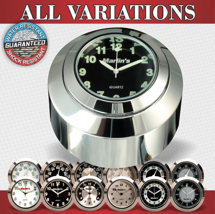 Marlin's FSBC2 Large Billet Fork Stem Mount Fits 1980 - 2012 Softails® (Does Not Fit Springers®), and Dynas®,  Wide Glides®, FXDWG® most VRSC™ Motorcycle Clock or Thermometer