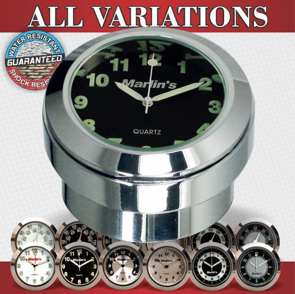 Marlin's FSBC3 Billet Steering Stem Top Washer Cover Mount for 2014 to current Dynas®  and Softails® Motorcycle Clock or Thermometer