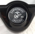Marlin's Swivel Fork Lock Key Cover with "Leathernecks Nation"  Laser Engraving for Harley Davidson Road King FLHR Motorcycle