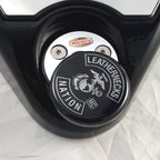 Marlin's Swivel Fork Lock Key Cover with "Leathernecks Nation"  Laser Engraving for Harley Davidson Road King FLHR Motorcycle