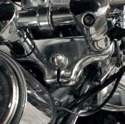 Marlin's Motorcycle Clock FSBC1 Billet Fork Stem Mount Fits Harley Davidson Softail Springers