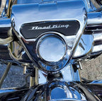 Marlin's Gloss Black Swivel Fork Lock Key Cover for Harley Davidson Road King FLHR Motorcycle