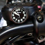 Marlin's Motorcycle Clock White Face EasyTimer Clock for Flat Panel Adhesive Mounting