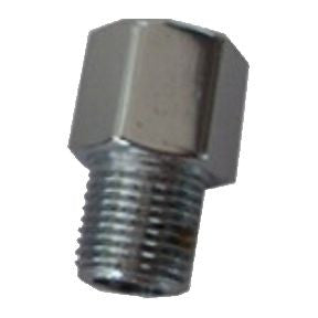 Straight 1/8 Pipe Male x Female Adapter Fitting Chrome Plated for use with Marlin's Liquid Filled Oil Pressure Gauge