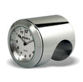 Marlin's Chrome Motorcycle Clock Talon Motorcycle Handlebar Mount with Brushed Aluminum Face