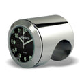 Marlin's Chrome Motorcycle Clock Talon Motorcycle Handlebar Mount with Traditional Black Face