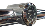 Marlin's Black Motorcycle Thermometer Talon Motorcycle Handlebar Mount with Brushed Aluminum (Fahrenheit Scale) Face