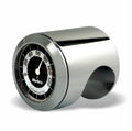 Marlin's Chrome Motorcycle Thermometer Talon Motorcycle Handlebar Mount with RETRO Black and White (Fahrenheit Scale) Face