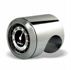 Marlin's Chrome Motorcycle Thermometer Talon Motorcycle Handlebar Mount with RETRO Black and White (Fahrenheit Scale) Face