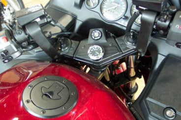 Marlin's Chrome or Black TOCS Multi-Purpose Tape / Screw On Motorcycle Clock or Thermometer For Road King FLHR Tank Panel, Flat Surface Mount, Snowmobile, Jetski, Car Dash, RV and More