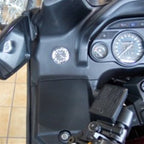 Marlin's Chrome or Black TOCS Multi-Purpose Tape / Screw On Motorcycle Clock or Thermometer For Road King FLHR Tank Panel, Flat Surface Mount, Snowmobile, Jetski, Car Dash, RV and More