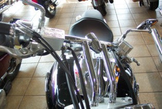 Marlin's Black Motorcycle Thermometer Bullet Billet Style Handlebar Mount with RETRO Black and White (Fahrenheit Scale) Face
