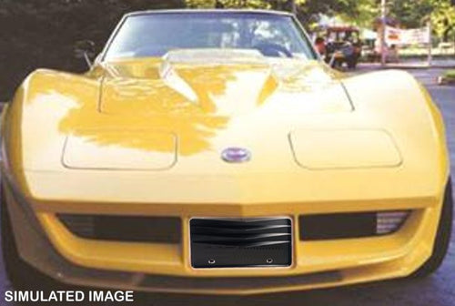 Corvette front grill license plate filler fits C3 Vette 1980 to 1982 All Models Grillmate
